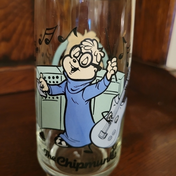 Copy - Vintage 1985 Alvin and the chipmunks glass Simon. - Picture 3 of 4
